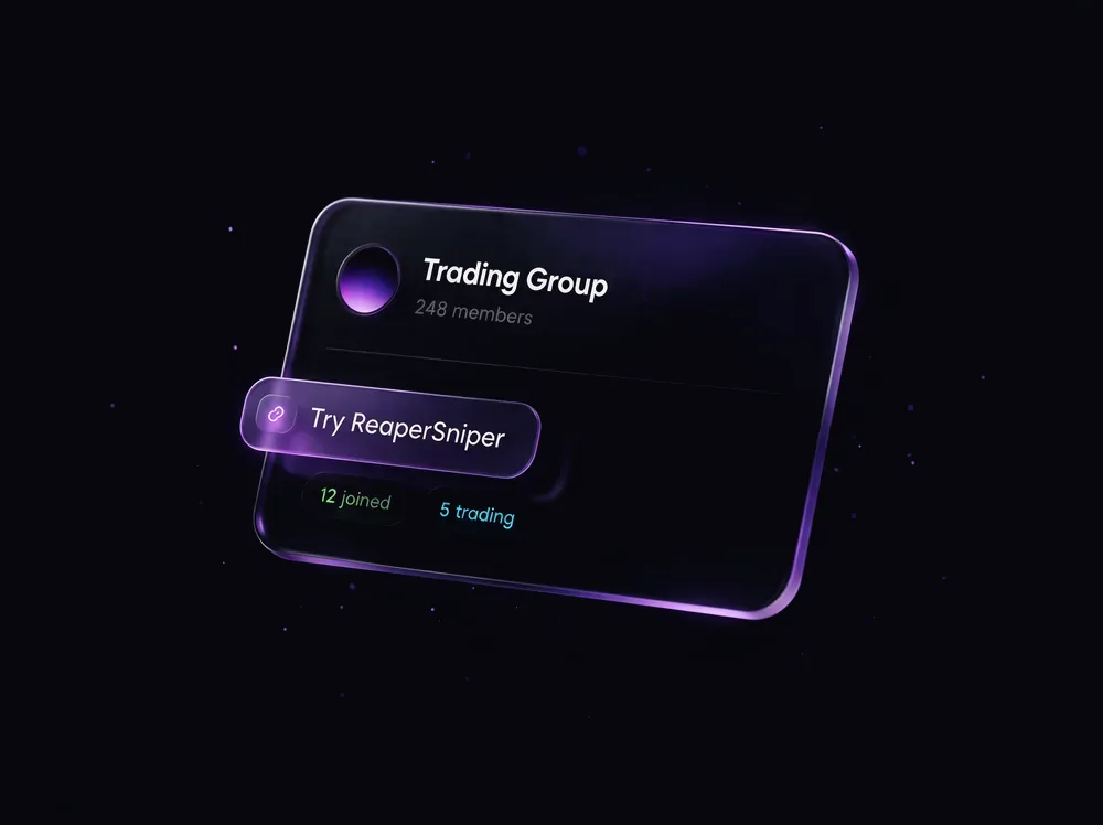 Sharing your referral link in a trading group chat